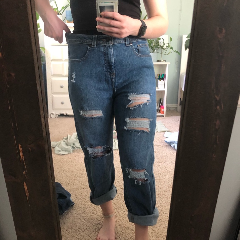 Vintage distressed jeans